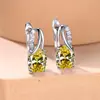 Pendientes de circonita cúbica transfronterizos, minimalistas, superventas, de comercio exterior, lujo ligero, elegantes, nuevos, modernos y estilosos para mujer, con un diseño único y de alta gama