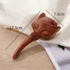 Peine de Cojín de Aire de Sándalo Rojo, Peine de Airbag Tallado para Masaje de Meridianos del Cuero Cabelludo, Peine de Masaje Especial para Mujer con Talla de Zorro, Regalo para Mamá