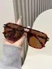 Nuevas gafas de sol elegantes y versátiles para hombres y mujeres, tendencia europea y americana, populares en línea, gafas de sol rectangulares pequeñas de doble puente