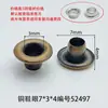 Ojalillos de Cobre de Alta Calidad de 7 mm de Ancho, Ojalillos de Hierro para Zapatos, Ojalillos de Aluminio y Accesorios con Pintura en Spray de Metal Zincado Adecuados para Bolsas y Ropa