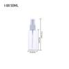 Frascos de viagem ombro redondo transparente cosmético perfume álcool portátil plástico prensagem pequeno spray frasco spray frasco spray
