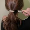 Cabeça feminina de grampo de pérola requintado super temperamento de fada rabo de cavalo fivela de cabelo cocar 2024 novo cartão de cabelo vermelho líquido