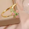 Versão Alta Shijia Idyllia Colar de Flores Coloridas para Mulheres Moda Europeia e Americana Pingente de Flor Multicor Corrente Clavicular Transfronteiriço