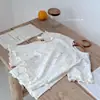 Algodón Clase A Amigable con la Piel Ropa de Casa de Verano para Niños Conjunto de Dos Piezas con Pantalones Cortos Estampado de Caricaturas para Bebé Ropa de Casa Transpirable