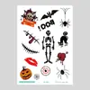 Conjunto Completo de Adesivos de Tatuagem de Cicatriz de Halloween, Adesivos de Tatuagem Temporária Sangrentos à Prova d'Água para Festa, Adesivos de Tatuagem de Horror