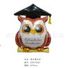 Fiesta de Ceremonia de Graduación Inglés Español Globo Decorativo Sombrero de Doctor Certificado Búho de Graduación Globo de Aluminio