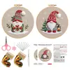 Nuevo Kit de Manualidades Bordado de Gnomo Navideño DIY, Set de Tela y Suministros de Costura, Diseño Original para Mercados Internacionales