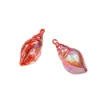 64X30Mm Chapado en Color Degradado Bicolor Caracola Grande Acrílico Llavero Colgante DIY Accesorio