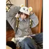 Chaqueta de Estilo Fresco para Hombre Primavera y Otoño 2026, Marca de Alta Calle de Moda, Estilo de Hong Kong, Estilo Harajuku Japonés, Versión Coreana, Chaqueta de Corte Holgado de Moda