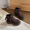 Botas Estilo Martin para Niñas 2025 Nuevas Botas Cortas de Otoño e Invierno para Niñas, Elegantes Botas de Princesa con Borlas para Niños Mayores