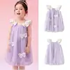 Vestido Infantil BalaoneBalabala Meninas 2026 Novo Verão Exquisito Saia de Malha Brilhante