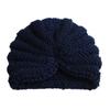 Novo chapéu infantil de lã de cor sólida europeu e americano, macio e confortável, touca pullover para bebê, acessórios infantis, produtos para bebê