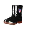 Botas de Chuva Curtas Masculinas, Sapatos Impermeáveis de Cano Médio e Alto, Antiderrapantes, Impermeáveis, Espessados, Resistentes ao Desgaste, Sapatos de Borracha Slip-On de Corte Baixo