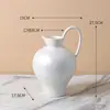 Jarrón de Cerámica Geométrico Retro Moteado Adornos Florales Nuevo Estilo Chino Estilo Nórdico-Estilo Silencioso Decoración Morandi