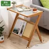 Mesa de centro simples, mesa lateral, móveis para sala de estar, estilo luxo leve, design minimalista, pequena mesa de centro de vidro, mesa de chá de chão, adequada para apartamentos pequenos
