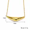 Collar de tubo de arco triangular de acero de titanio para mujer Nuevo popular de lujo ligero ins nicho de alta calidad cadena para la clavícula versátil accesorios