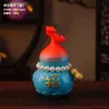 Novo Ornamento de Cabacinha Auspiciosa Estilo Chinês com Pingente de Pérola Mini Estatueta de Mesa Escritório em Casa Pequeno Presente da Sorte