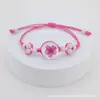 Venta Directa de Fábrica de Cuentas de Cerámica Nuevas de Jingdezhen, Pulseras de Flor de Cerezo y Narciso, Pulseras Tejidas a Mano, Joyería, Regalos para Parejas