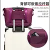Bolsa de Viaje con Ruedas, Bolso de Mano de Capacidad Extra Grande, Bolsa de Equipaje para Estudiantes, Bolsa de Cabina Universal con Ruedas de Liberación Rápida Extensible