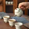 Tetera de cerámica pintada a mano pura tetera individual juego de té kung fu tetera para el hogar una persona individual juego de té de alta calidad fabricantes venta al por mayor