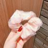 Nuevo Corea del Sur Chifón Anillo para el Cabello Intestino Grueso Flor Doble Capa Cuerda para la Cabeza Payon Chica Popular Cibernética Moño Accesorios para el Cabello Tendón de Goma