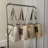 Bolsa de Palha Tote Feminina 2023 Primavera Nova Moda Bolsa de Mão Simples Bolsa de Ombro Casual para o Dia a Dia Bolsa Feminina
