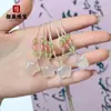 Colgante de Candado de Calcedonia Blanca Natural de Alta Calidad para Mujer, Diseño de Nicho, Lujo Ligero de Gama Alta, Regalo Exquisito para Mejores Amigas