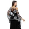 Nuevo chal bordado con lentejuelas de peonía para novia, dama de honor, vestido de novia, vestido de noche, chal femenino, comercio exterior transfronterizo al por mayor