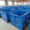 Caja de material de metal pesado directa de fábrica caja de chatarra caja de transporte caja de hierro apilable caja de vuelco caja de vuelco plegable alta