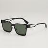 Gafas de Sol Cuadradas Verdes Modelo Nuevo 2026 Europeas y Americanas para Hombre, Estilo Hip-Hop Personalizado, Gafas de Sol de Gama Alta con Patillas Caladas