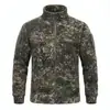 Hanye [510g] Chaqueta de Polar Flame Otoño/Invierno Abrigo de Polar Polar Capa Interior Camuflaje Polar de Doble Cara Exportación