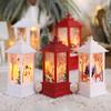Lâmpada de vento de natal lâmpada de vela luz noturna decoração de boneco de neve idoso lâmpada de cavalo pequeno decoração de mesa decorações de natal
