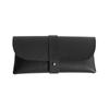 Bolsa para Óculos Simples Literária Retrô Estojo para Óculos de Couro Macio Bolsa para Óculos de Sol Portátil para Meninas Bolsa de Maquiagem Anti-Pressão