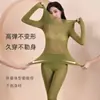 Ácido Hialurônico Base para Pele Roupas de Beleza Roupa Íntima Aquecimento Rápido Sem Costura Ultra-Fina Camada Base Roupas de Outono e Calças Compridas Conjunto Íntimo Térmico para Mulheres