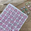Decoraciones para Uñas de Pedrería de Cristal al por Mayor, Bolas de Pedrería Apiladas Blancas y de Colores para Uñas