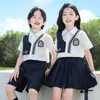 Uniforme de clase para foto de graduación de jardín de infantes, traje de verano estilo británico para 61 niños para actuación, atuendo para actuación de recitación y coro de estudiante de primaria