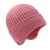 Chapéu Masculino Outono e Inverno Boné de Lã com Forro de Fleece Espesso Tricotado Estilo Coreano Moda Boné com Proteção para Orelhas Resistente ao Frio Chapéu Quente