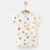 Enterizo de Manga Corta para Niños, Algodón para Bebé Estilo Verano Delgado, Mameluco de Manga Corta para Niños Pequeños, Ropa Infantil, Clase A