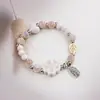 Pulsera de cerámica de Jingdezhen, nueva y que no se decolora, para estudiantes mujeres, pulsera de cuentas de estilo antiguo, pulsera de cerámica fresca y moderna