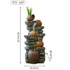 Adorno de maceta de barro de flujo de agua creativo transfronterizo, fuente de maceta de barro, jardín de patio, decoración de fuente de agua para sala de estar, agua circulante para oficina