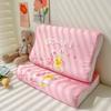 Pato Amarillo Pequeño G.Duck Almohada de Látex de Seda Hielo para Niños Almohada para Siesta de Bebé de Guardería Sensación Fresca Anti-Ácaros Mejorada