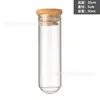 Suministrado Directamente por el Fabricante, Botella de Vidrio Redonda de Fondo Redondo de 30 mm con Tapón, Mini Botella de Deriva, Botella de los Deseos, Tapa de Bambú, Botella Pequeña de Almacenamiento de Frijoles Dorados