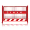 Barandillas Personalizadas para Sitios de Excavación, Barreras Protectoras Móviles sin Taladro, Vallas de Advertencia de Seguridad Estandarizadas para Construcción de Carreteras Temporales