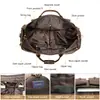 Bolsa de Equipaje para Hombre de Cuero Crazy Horse de Comercio Exterior, Bolsa de Viaje de Alta Gama con Compartimento para Zapatos, Bolsa Portátil Grande de Capacidad para Fitness para Hombre al por Mayor