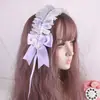 Faixa de cabelo japonesa Lolita original feita à mão, macia e doce, para meninas, diária, combinando, faixa de cabelo Lolita, renda branca, acessório de cabeça
