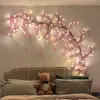 Luces de Rama de Flor de Cerezo Alimentadas por USB Luces de Cadena de Vid LED Venta Caliente Transfronteriza Luces de Decoración de Habitación Luces de Atmósfera para Pared de Fondo