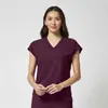 Conjuntos de Uniformes de Enfermagem Personalizados para Comércio Exterior de Manga Longa e Curta, Uniformes de Trabalho, Roupas Cirúrgicas de Isolamento para Enfermagem, Podem Ser Personalizados com Logo