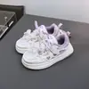 2025 Zapatos de Algodón de Felpa Corta de Dos Algodones para Niños, Tenis de Niña Estilo Coreano de Invierno, Zapatos Modernos de Suela Ligera 5070