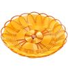 Cesta de ratán tejida, cesta para pasteles, cesta para papas fritas, plato para refrigerios, cesta creativa de ratán para frutas, cesta para comida, pan, cesta para palomitas de maíz fritas