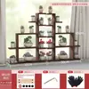 Alféizar de Madera Maciza para Ventana Saliente Soporte para Plantas Suculentas, Estante Pequeño de Flores de Múltiples Niveles para Escritorio de Sala de Estar Interior, Soporte para Macetas de Balcón, Estante Decorativo